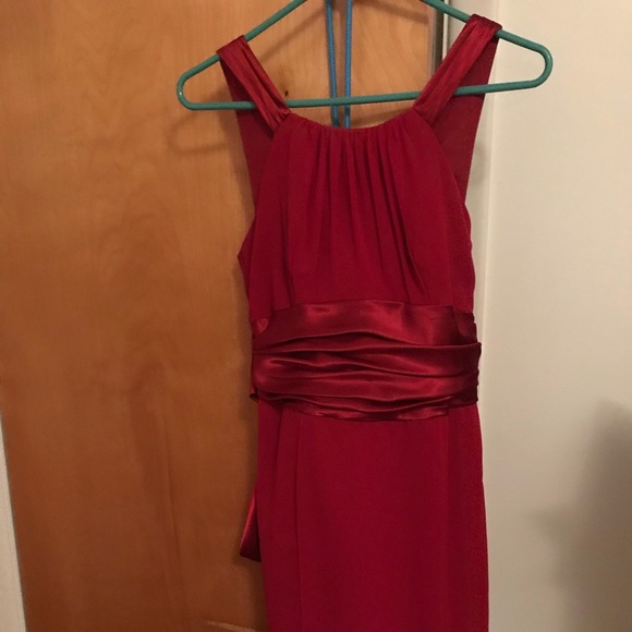 David's Bridal Dresses & Skirts - David’s Bridal Red Bridesmaid/Prom Dress Sz 8 NWT